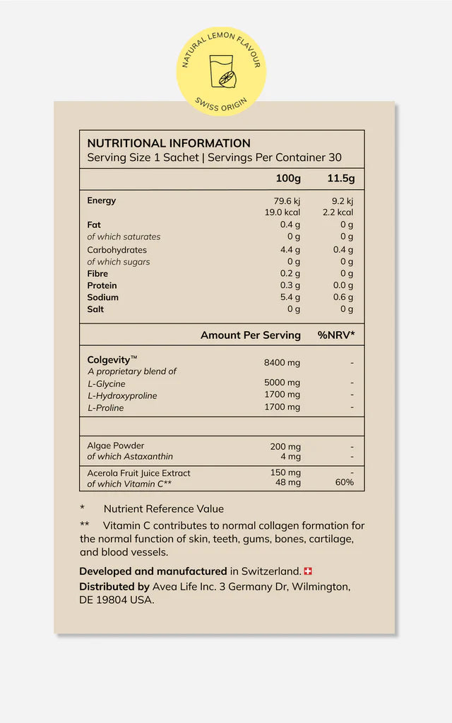 Avea - Collagen Activator Lemon