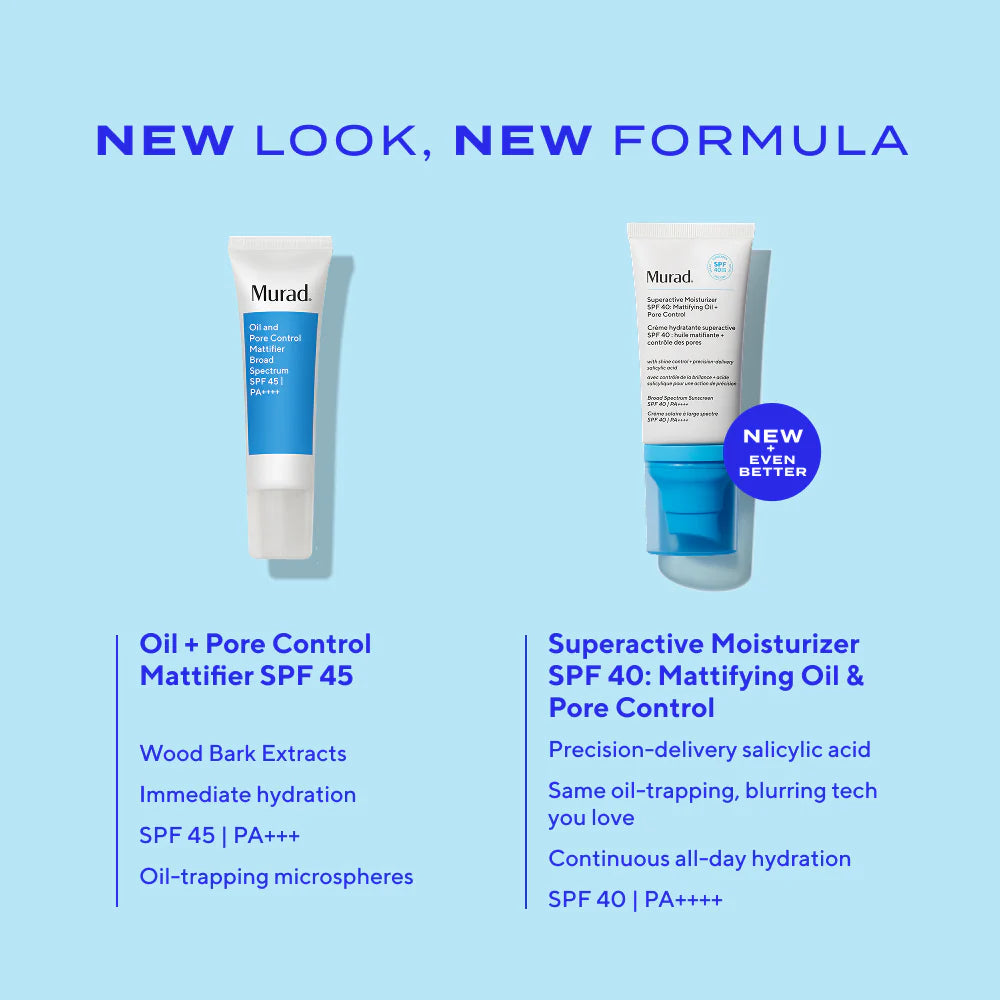 Murad BLEMISH CONTROL - SUPERACTIVE MOISTURIZER SPF OIL + PORE CONTROL