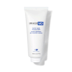Eine weiße Tube Image Skincare - IMAGE MD barrier repair recovery balm mit blauer und schwarzer Schrift auf Englisch und Französisch steht aufrecht vor einem schlichten weißen Hintergrund.