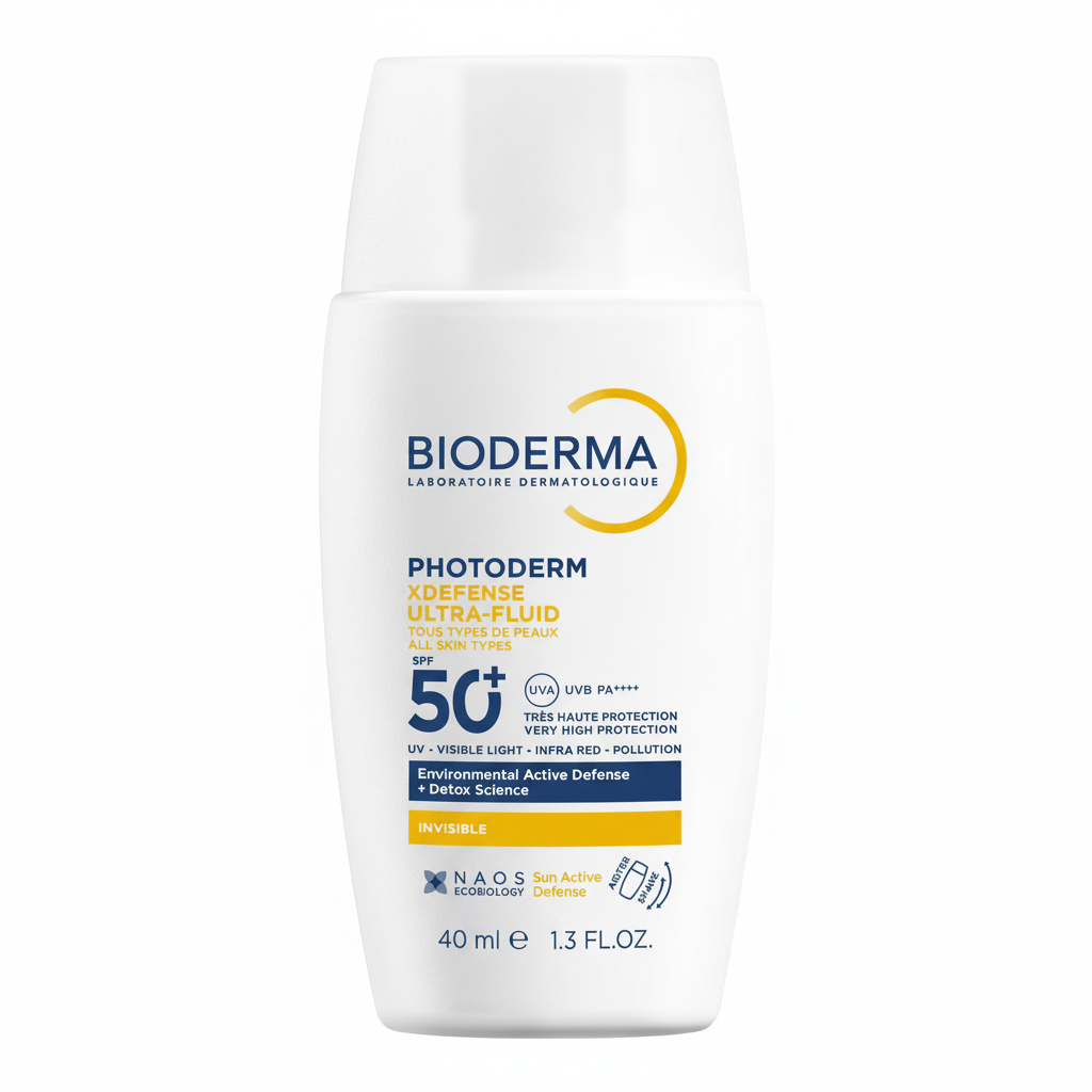 Bioderma - PHOTODERM XDEFENSE LSF 50+ Invisible / Tägliche Detox-Sonnenpflege / Ungetönt