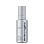 Eine silberne 30 mL (1,15 fl oz) Flasche dermalogica - FutureCode Booster Serum mit einem Pumpspender und schwarzem Branding auf der Vorderseite.