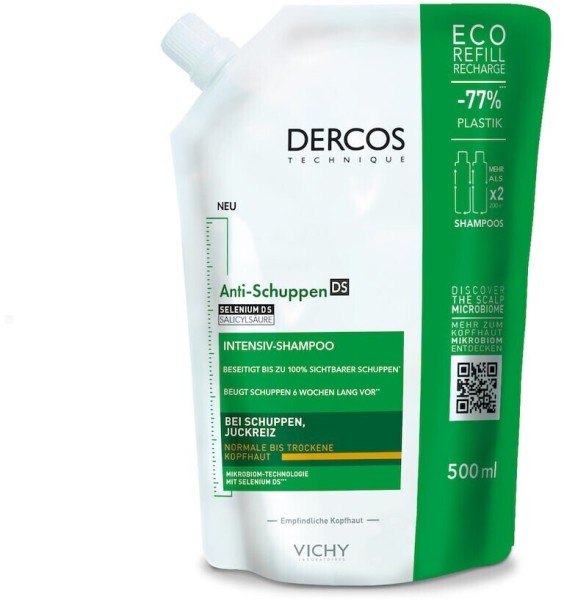 Vichy Dercos - Anti-Schuppen trockene Kopfhaut Nachfüllpack 500ml